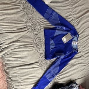 Gymshark Turbo Seamless Crop Top in Cobalt